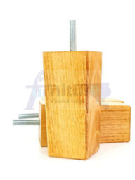 L&F 4X Replacement Furniture Legs Solid Wood 110mm High Sofas Chairs Settee Cabinets Legs M10 Tsp2055 - thumbnail 4