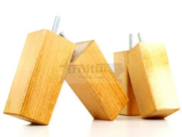 L&F 4X Replacement Furniture Legs Solid Wood 110mm High Sofas Chairs Settee Cabinets Legs M10 Tsp2055 - thumbnail 3