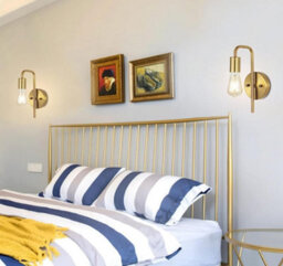 Indoor Wall Light E27 2 Pack Gold U-Shaped Wall Lighting - thumbnail 4