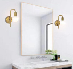 Indoor Wall Light E27 2 Pack Gold U-Shaped Wall Lighting - thumbnail 3