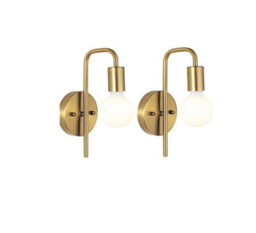 Indoor Wall Light E27 2 Pack Gold U-Shaped Wall Lighting - thumbnail 1