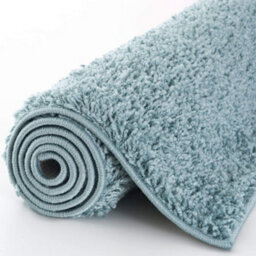 The Rugs Duck Egg Blue Soft Plain Design Fluffy Shaggy Rugs And Runners High Pile Living Room Kitchen Hallway 380 - thumbnail 5