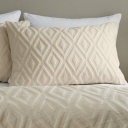 Catherine Lansfield Jacob Geo Soft Touch Super King Duvet Cover Set With Pillowcases Natural - thumbnail 2