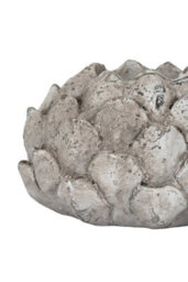 Large Stone Effect Acorn Tea Light Holder Rustic Natural Decor - thumbnail 3