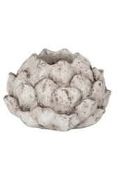 Large Stone Effect Acorn Tea Light Holder Rustic Natural Decor - thumbnail 1