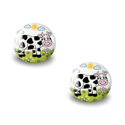 Decoranddecor - Knobs - Cabinet Door Knob - Drawer Knobs - Cupboard Knobs - Kids Cow - Bimba - Pair - thumbnail 1