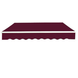 Sundaze 3.5X2.5M Garden Awning Replacement Fabric Top Cover Front Valance Wine Red