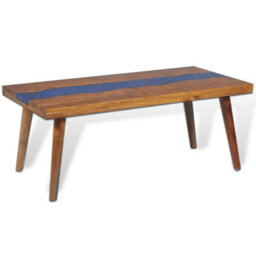 Berkfield Coffee Table Teak Resin 100X50X40 Cm - thumbnail 5