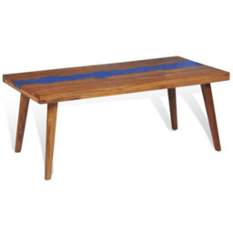 Berkfield Coffee Table Teak Resin 100X50X40 Cm - thumbnail 6
