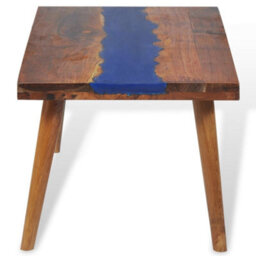 Berkfield Coffee Table Teak Resin 100X50X40 Cm - thumbnail 9