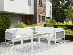 Beliani Outdoor Cushion Cover Set Castella Off-White - thumbnail 2