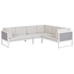 Beliani Outdoor Cushion Cover Set Castella Off-White - thumbnail 4