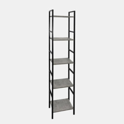 OHS Shelving Unit 5 Tier Living Room Storage Organiser Modern Wire Home Decor Office - thumbnail 2
