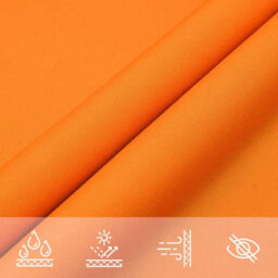 Berkfield Sun Shade Sail Orange 7X5X5 M 100% Polyester Oxford - thumbnail 7