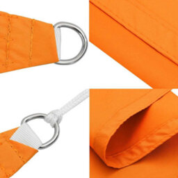 Berkfield Sun Shade Sail Orange 7X5X5 M 100% Polyester Oxford - thumbnail 6