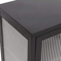 Walplus Sideboard Black 70X35X70 Cm Glass And Steel - thumbnail 8