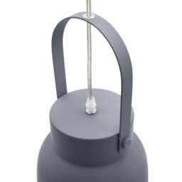 Long Life Lamps Company Retro Ceiling Pendant Light Hanging Grey Lampshade Scone M0130 - thumbnail 5