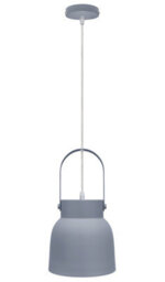 Long Life Lamps Company Retro Ceiling Pendant Light Hanging Grey Lampshade Scone M0130 - thumbnail 3