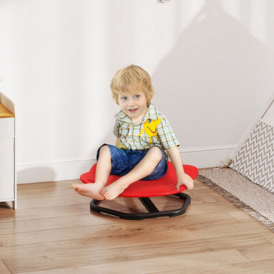 Aiyaplay Planet-Shaped Kids Swivel Chair, Sensory Spinning Chair, Red - image 1
