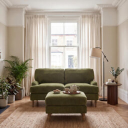 Furniturebox Uk Bernie Green Chenille Fabric 2 Seater Sofa - thumbnail 7