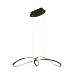 Luminosa Lighting Luminosa Maytoni Curve Modern Integrated Led Pendant Ceiling Light Black 4000K - thumbnail 2