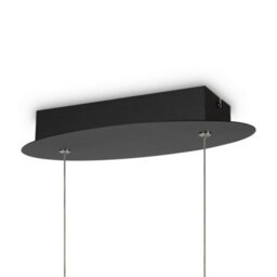 Luminosa Lighting Luminosa Maytoni Curve Modern Integrated Led Pendant Ceiling Light Black 4000K - thumbnail 4