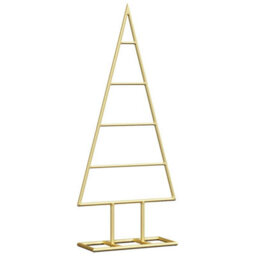 Vidaxl Metal Christmas Tree With Stand Gold 60 Cm Powder-Coated Steel - thumbnail 2
