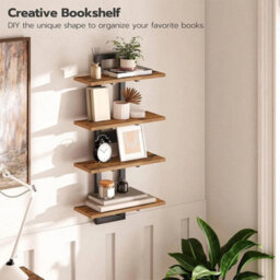 Wall Shelves Set Of 2 Floating Shelves Wall Mounted Storage Shelves 2 - thumbnail 4