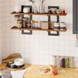 Wall Shelves Set Of 2 Floating Shelves Wall Mounted Storage Shelves 2 - thumbnail 3