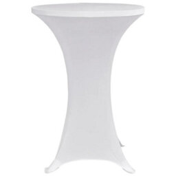 Walplus Standing Table Cover 80 Cm White Stretch 4 Pcs - thumbnail 4