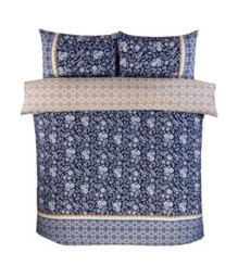Rapport Home Eleanor Floral Polyester Reversible Duvet Cover Set With Pillowcase Double Size - thumbnail 3