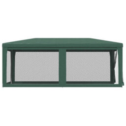 Berkfield Party Tent With 6 Mesh Sidewalls Green 3X6 M Hdpe - thumbnail 4