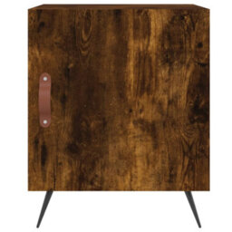 Berkfield Bedside Cabinets 2 Pcs Smoked Oak 40X40X50 Cm Engineered Wood - thumbnail 6