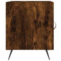 Berkfield Bedside Cabinets 2 Pcs Smoked Oak 40X40X50 Cm Engineered Wood - thumbnail 7