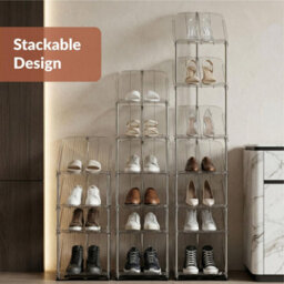 Taylor & Brown 6 Tier Sloping Shoe Rack, Slim Tall Narrow Shoe Rack, Space-Saving Vertical Rack For Shoe Closet & Entryway - thumbnail 5
