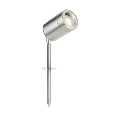 Luminosa Lighting Luminosa Odyssey Outdoor Spike Ip65 7W Brushed Stainless Steel & Clear Glass - Gu10