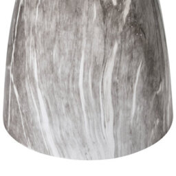 Beliani Side Table Cady Tempered Glass Black Marble - thumbnail 5
