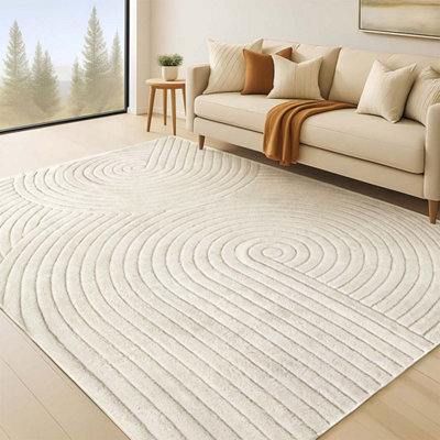 Marlow Extra Large Area Rug 160X230Cm Soft Fabric Washable Non Slip For Living Room - image 1