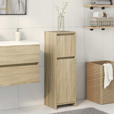 Berkfield Bathroom Cabinet Sonoma Oak 30X30X95 Cm Engineered Wood - image 1