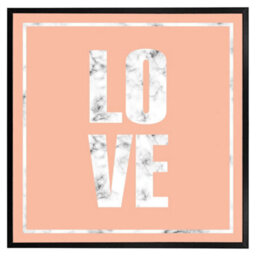 "Andrew Lee Love Marble (Picutre Frame) / 12X12"" / Oak" - thumbnail 3