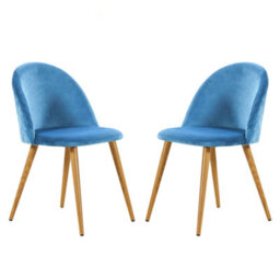 Life Interiors Lucia Dining Set With Round Table And Set Of 2 Lucia Velvet Dining Chairs - thumbnail 9