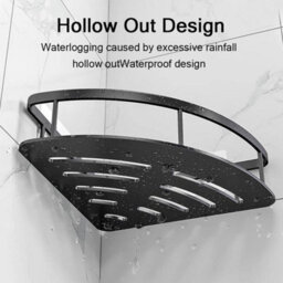 2X Corner Shower Caddy Bathroom Storage Shelf Rack Basket Organiser Tidy Tray - thumbnail 4