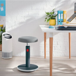 Leitz Active Sit Stand Office Desk Stool In Calm Blue - thumbnail 8