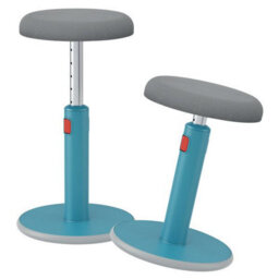 Leitz Active Sit Stand Office Desk Stool In Calm Blue - thumbnail 4
