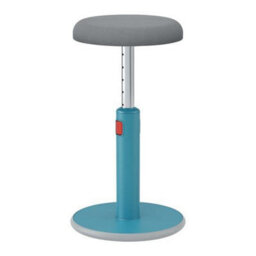 Leitz Active Sit Stand Office Desk Stool In Calm Blue