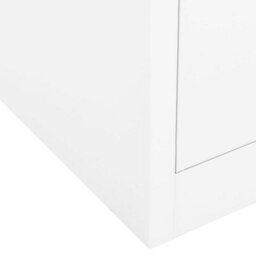 Vidaxl Office Cabinet White 90X40X102 Cm Steel - thumbnail 9