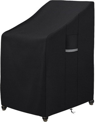2-Piece Stackable Garden Chair Cover, Waterproof And Uv Resistant, With Ventilation Holes, 65 X 75 85 120 Cm - image 1