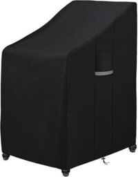 2-Piece Stackable Garden Chair Cover, Waterproof And Uv Resistant, With Ventilation Holes, 65 X 75 85 120 Cm - thumbnail 1