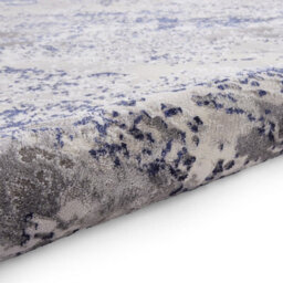 Blue Modern Rug, Abstract Metallic Marble Rug, 11mm Thick Modern Rug, Blue Rug For Bedroom, & Dining Room-160Cm X 230Cm - thumbnail 5