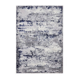 Blue Modern Rug, Abstract Metallic Marble Rug, 11mm Thick Modern Rug, Blue Rug For Bedroom, & Dining Room-160Cm X 230Cm - thumbnail 1